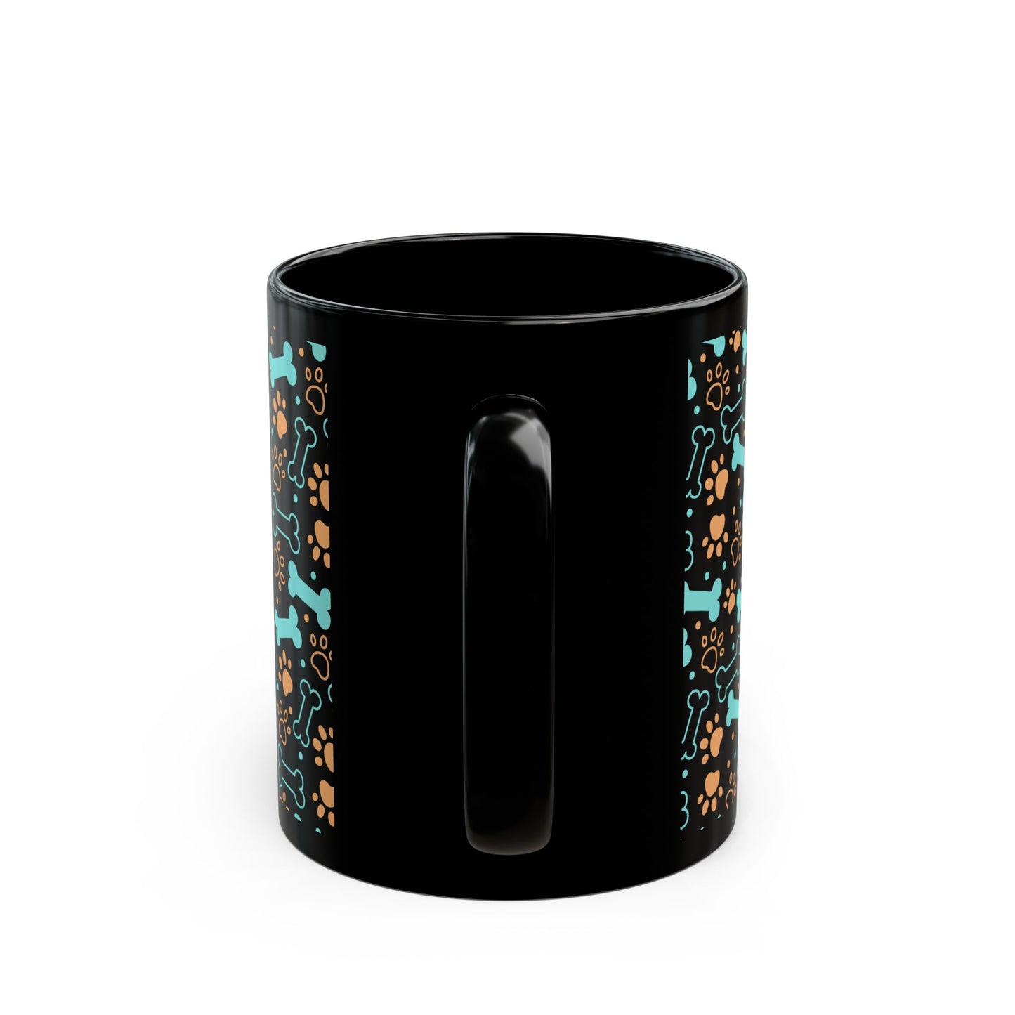 Dog Lover's Bones and Paws Mug
