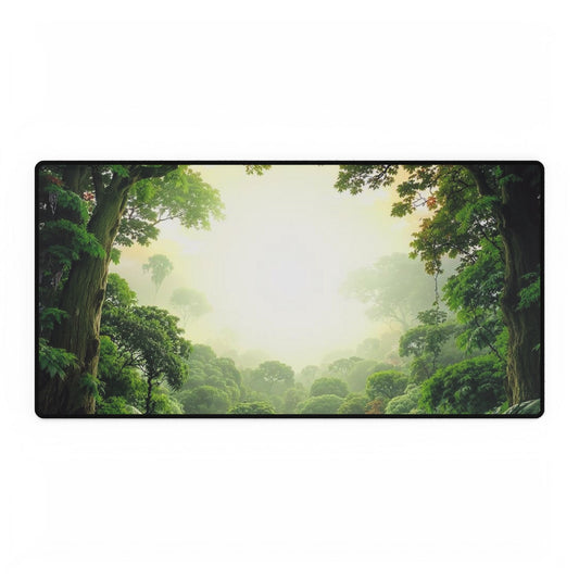 Desk Mat - Fog Rainforest Design for Office and Gaming