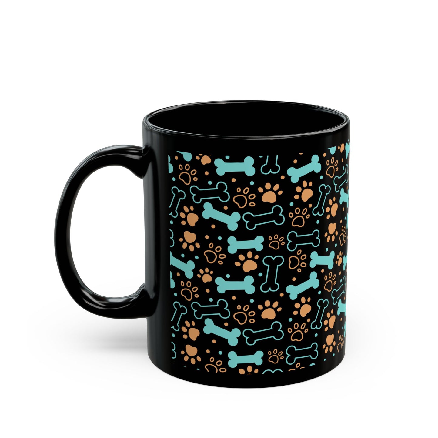 Dog Lover's Bones and Paws Mug