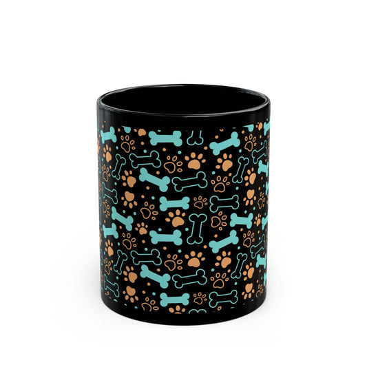 Dog Lover's Bones and Paws Mug